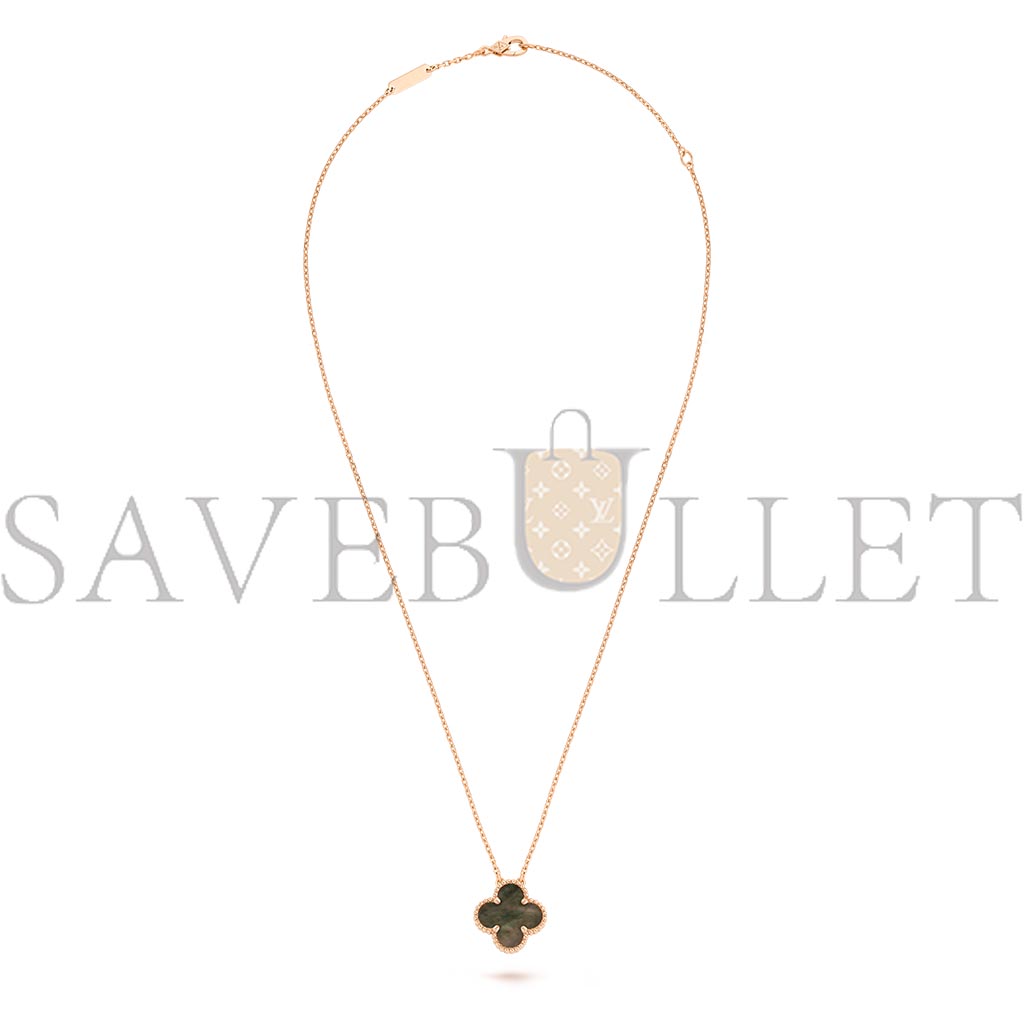 VAN CLEEF ARPELS VINTAGE ALHAMBRA PENDANT - ROSE GOLD, MOTHER-OF-PEARL  VCARP4KK00
